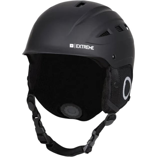 Mountain Warehouse Pinnacle Ski Helmet Unisex Size S Black Safety Gear