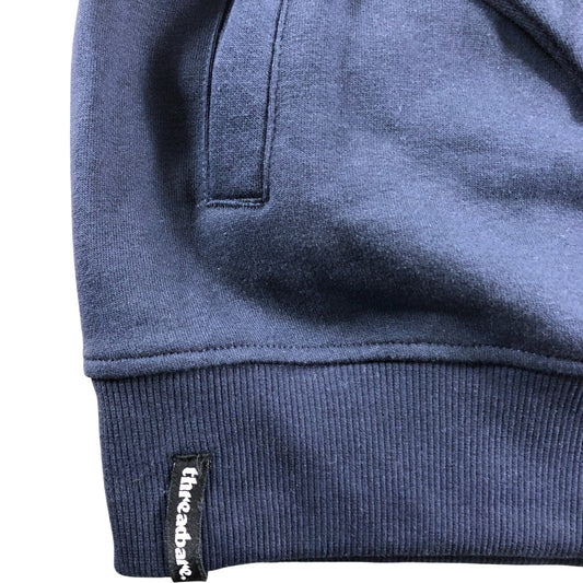 Threadbare Zip Neck Jumper 2XL Women's Dark Navy Cotton Blend Regular Fit