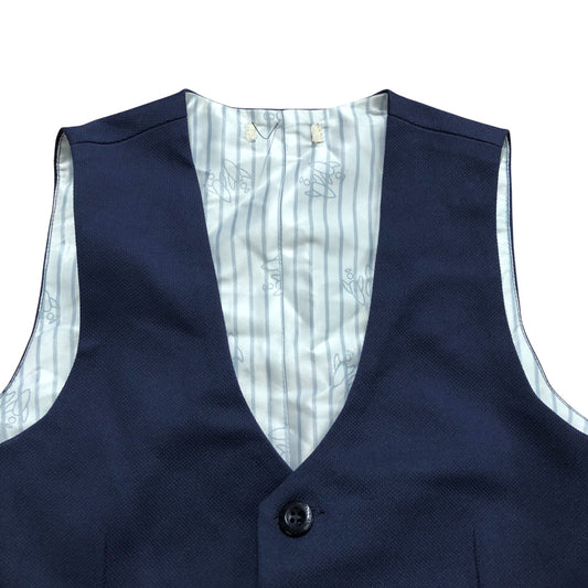 Kids Formal Navy Waistcoat Age 10 Years Smart Casual Wear