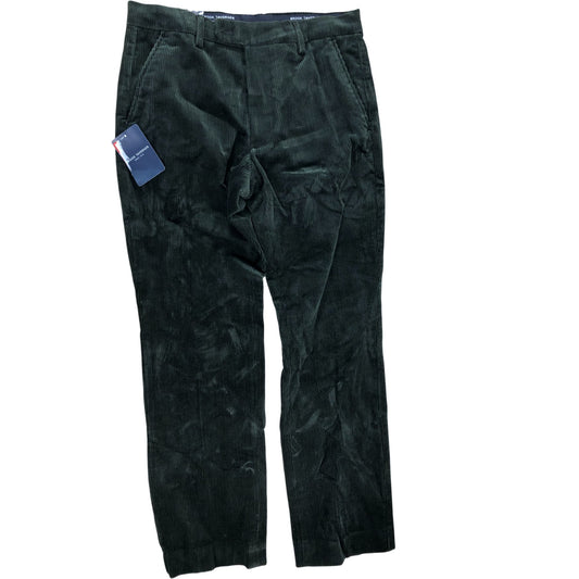 Brooks Brothers Taverner Trousers W29.5" Dark Green Corduroy Men's Slim Fit