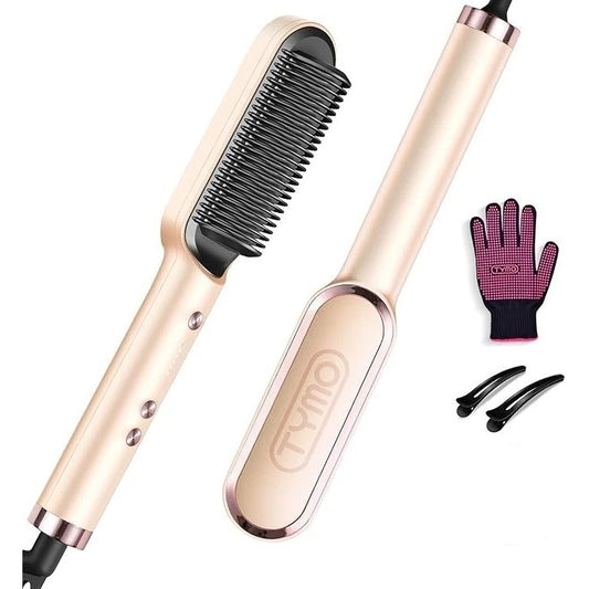 TYMO Hair Straightener Ring Comb 3D Teeth Anti-Scald Design 5 Levels Temp