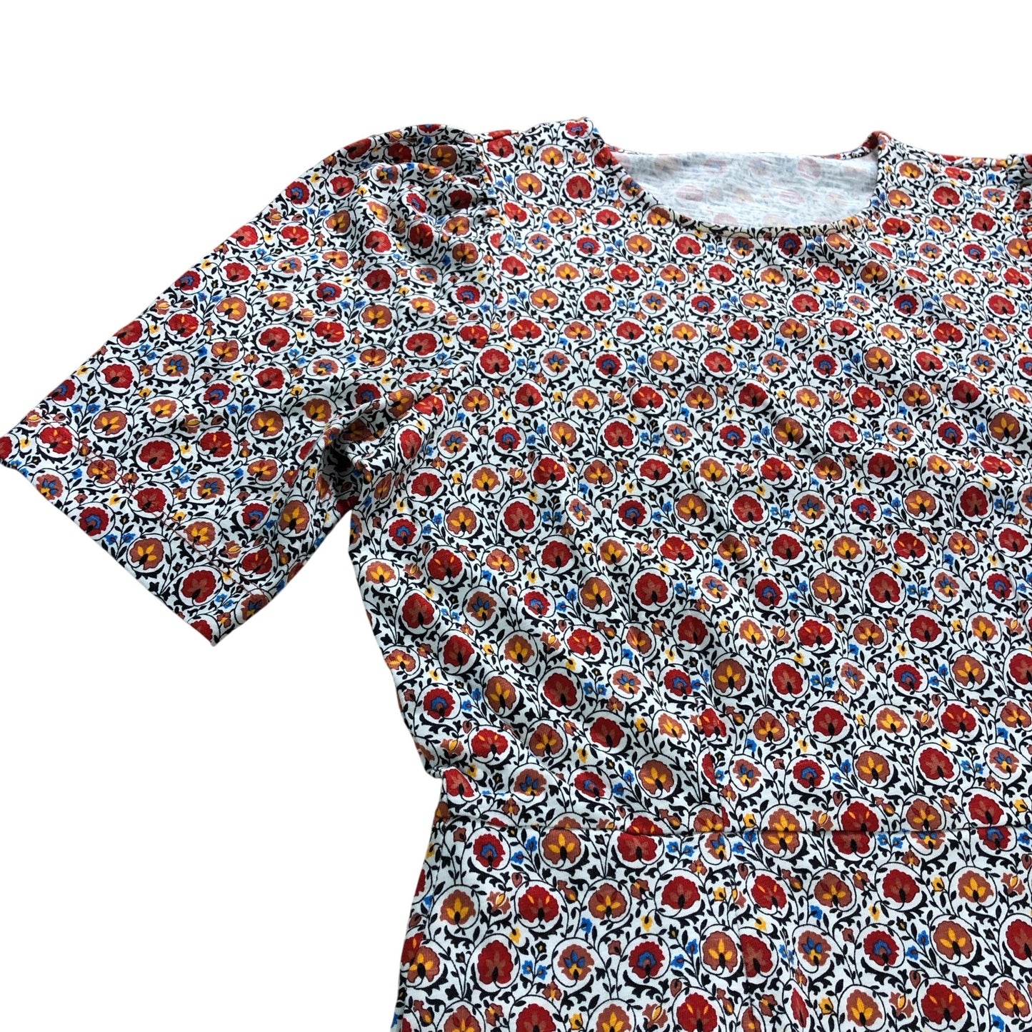 Branded Autumn Leaves Jersey Dress - Size 14L