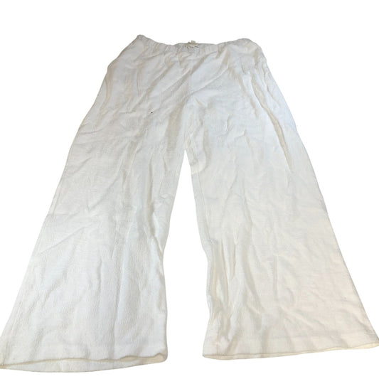 River Island Studios Lounge Trousers Women's White Cotton Blend Casual Large
