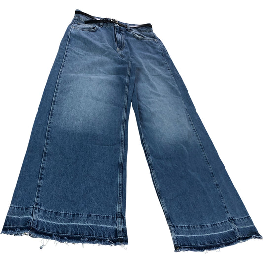 River Island Mid Rise Soft Wide Leg Jeans Women's
