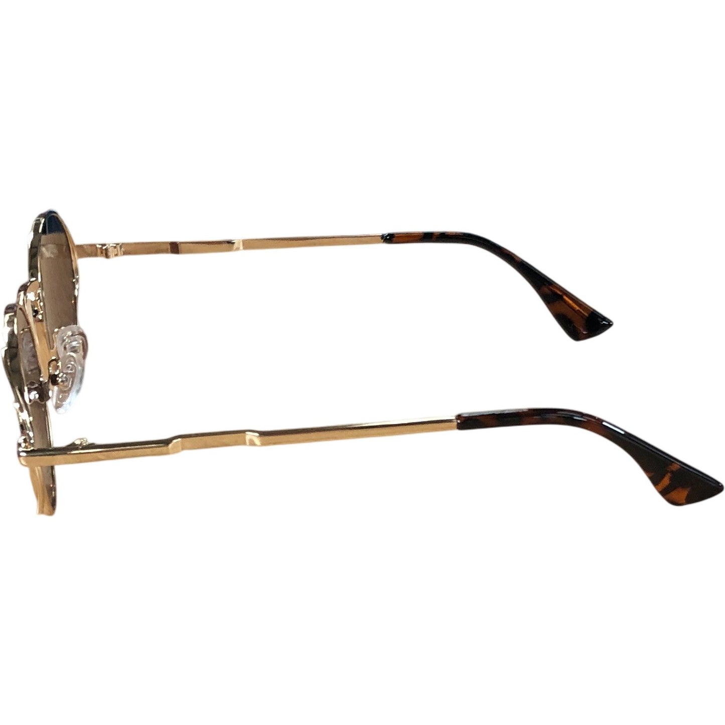 Tianyesy Retro Oval Sunglasses Brown Tea Lens Fashion Accessories Unisex