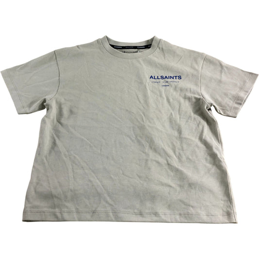 All Saints Kids T Shirt Age 5-6 Years Beige Cotton Short Sleeve Top