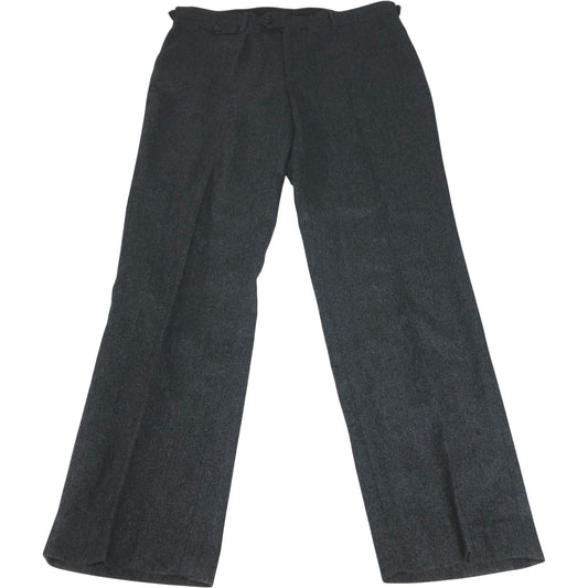 Formal Trousers Men's Dark Navy Herringbone Style 34" Regular