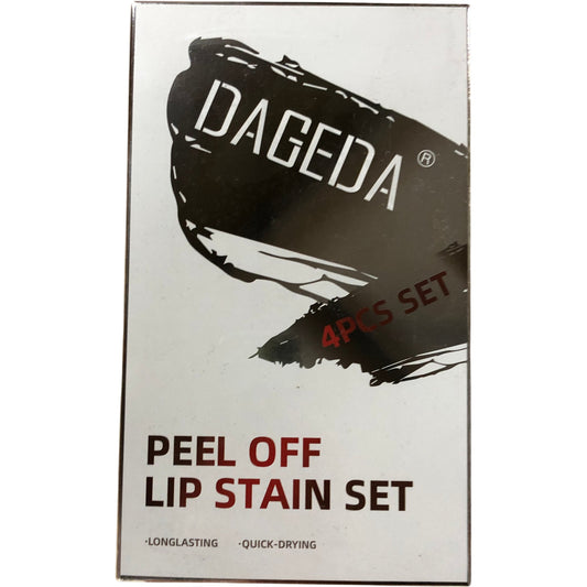 DAGEDA 4PCS Peel Off Lip Stain Set Long Lasting Quick Drying Lip Makeup