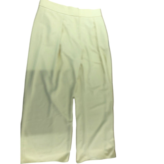 River Island Yellow Light Trousers Size 14 Women's Wide Leg High Waisted