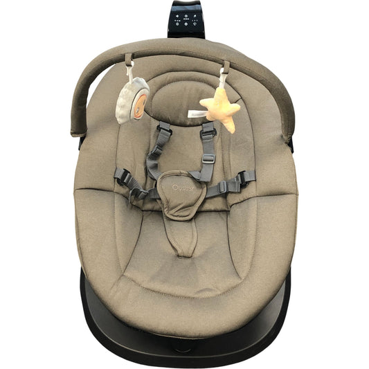 Oyster Ocean Rocker Baby Bouncer With Remote Control Plush Soft Grey Cradle Mink