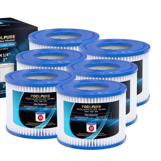 POOLPURE Pool and Spa Filtration Filters Pack of 6 PLF-INTVI