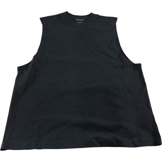 River Island Studios Sleeveless T-Shirt Size S Men's Regular Fit Black Cotton