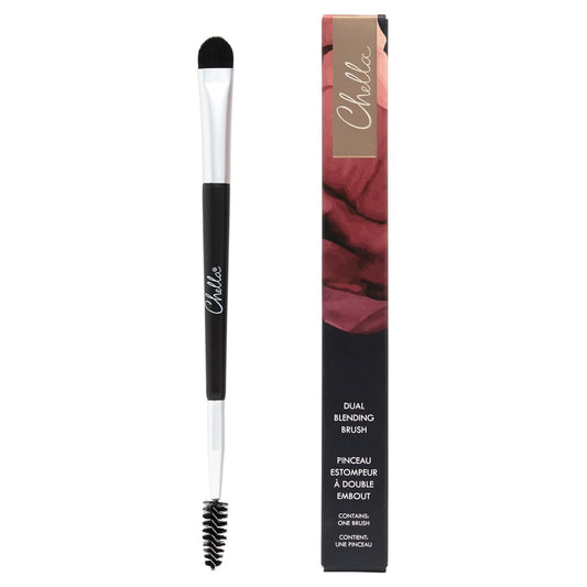 Chella Dual Blending Brush Professional Makeup Tool Eyebrow and Lashes