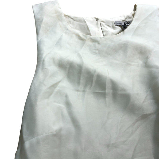 River Island Cream Printed Midi Dress - Size 10