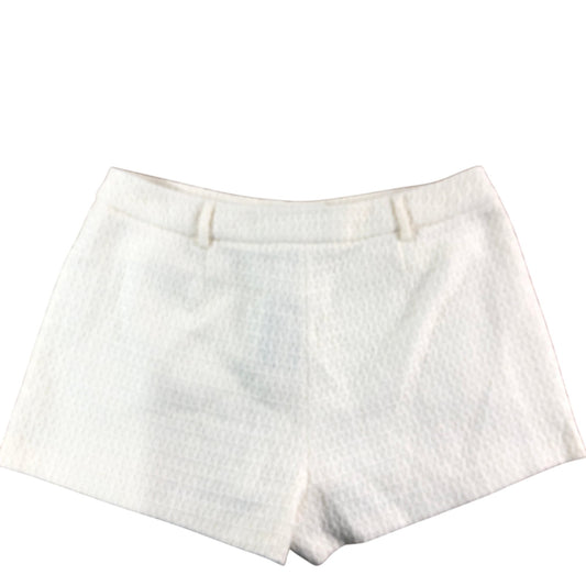 River Island Cream Garden Shorts UK18 Women's Textured High Waisted Fashion