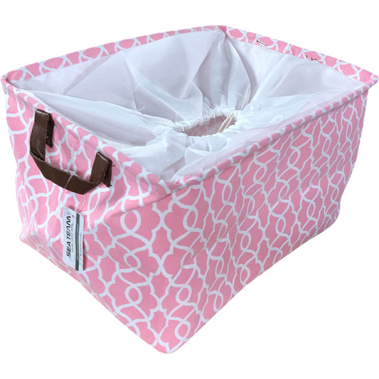 Sea Team Moroccan Pattern Waterproof Inner Storage Bag Pink Decorative 16"x11"