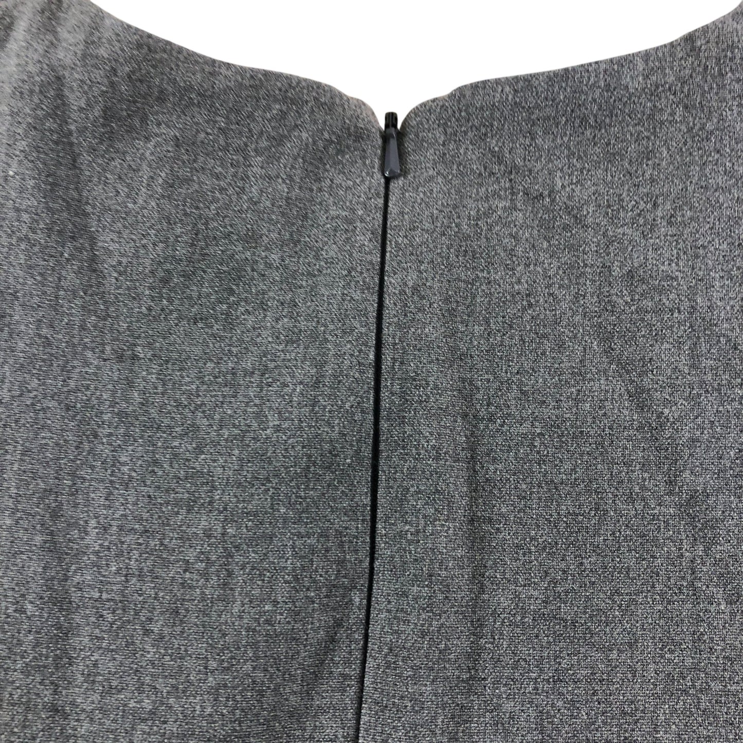 River Island Grey Flared Dress Women's Fitted Sleeveless Size 6