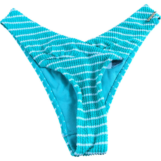 River Island UK8 Women's Striped Classic Bikini Swimwear Blue