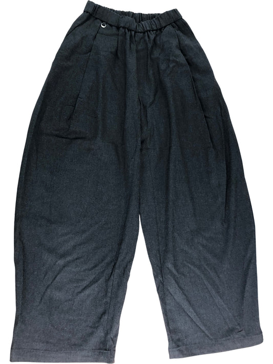 Lieu Homme Size 1 M Women's Trousers Grey Rayon Polyester Relaxed Fit