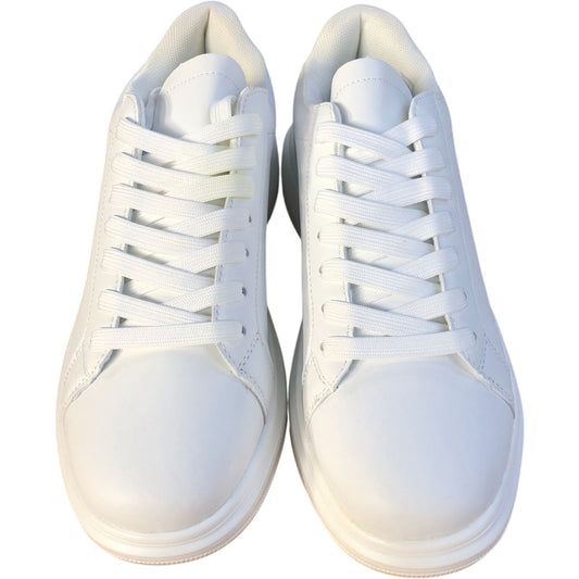 Brave Soul White Trainers Casual Sneakers Size 6