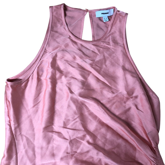 Women's Coral Maxi Dress Keyhole Detail Lightweight Sleeveless Size 12