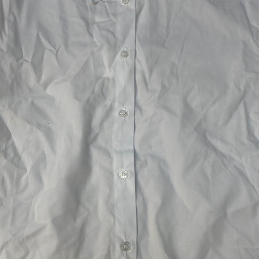 Baukjen Organic Cotton Cropped Shirt Size Women's White Long Sleeve Classic