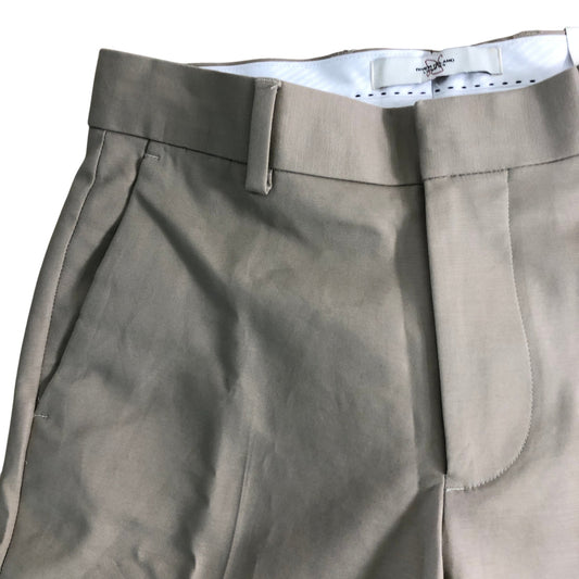 River Island 26S Men's Chino Shorts Slim Fit Beige Cotton New With Tags