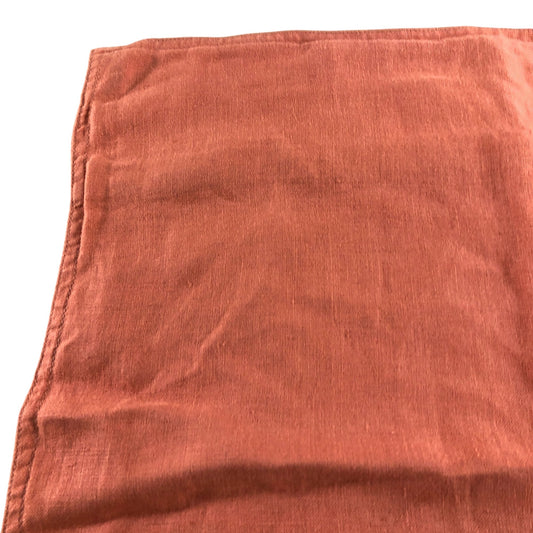Clay Orange Linen Pillowcase 58 x 58cm