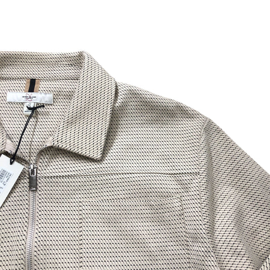 River Island Casual Zip Up Jacket XL Men's Beige