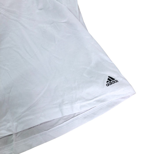 Adidas Men's White T-Shirt Size M Casual Cotton Short Sleeve Athletic Wear