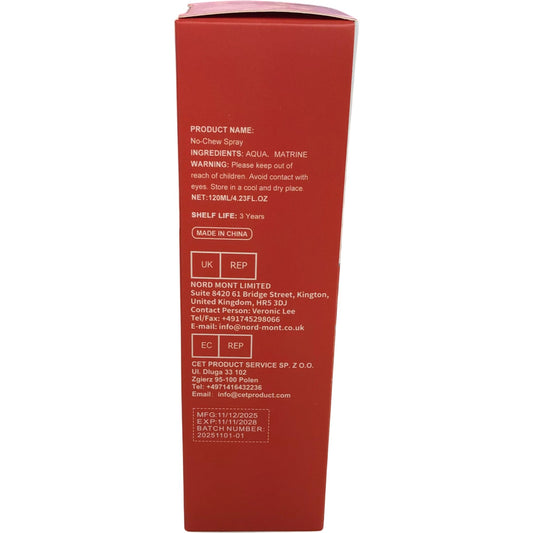 No-Chew Chew Deterrent Spray 120ml Stop Chewing Natural Ingredients
