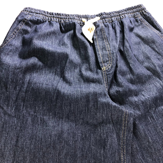 Branded Dark Indigo Elasticated Jeans - Size 18R