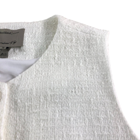 River Island White Fringed Vest Top UK18