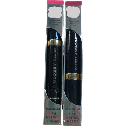 Glossy Balm Hydrating Lip Balm Duo Pink & Dark Pink 1.7g Vegan