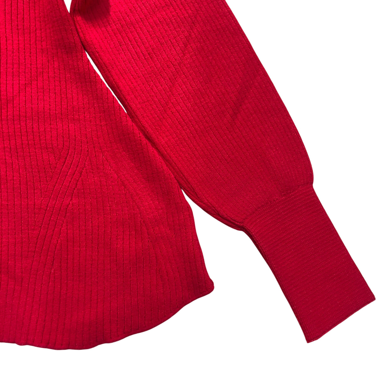 River Island Red Ribbed Turtleneck Sweater