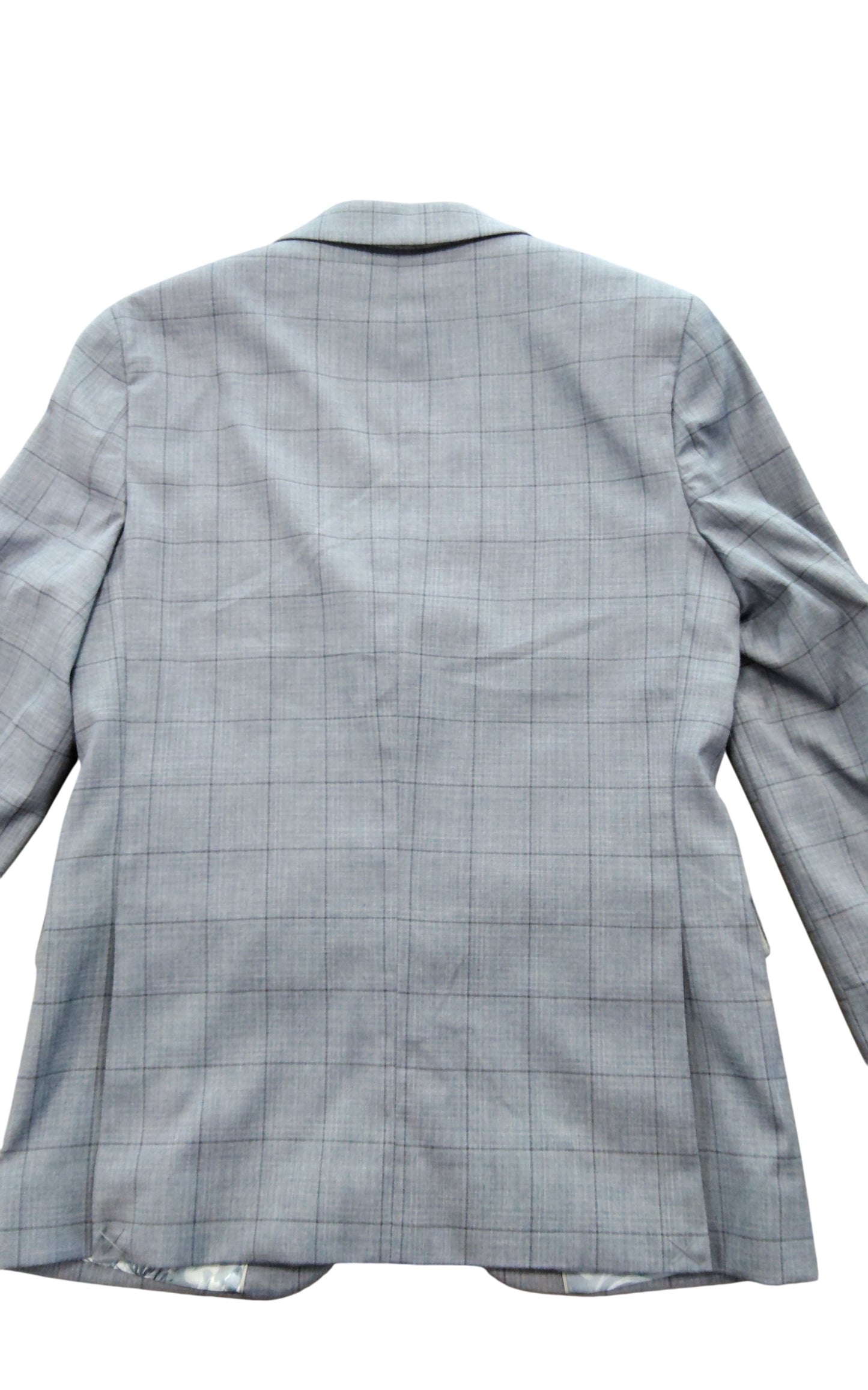 River Island Grey Check Blazer UK36R Men's Suit Jacket Stylish Fit