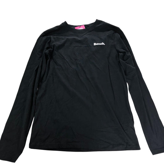 Bench Long Sleeve T Shirt Black Men's Casual 100 Cotton Comfortable Small