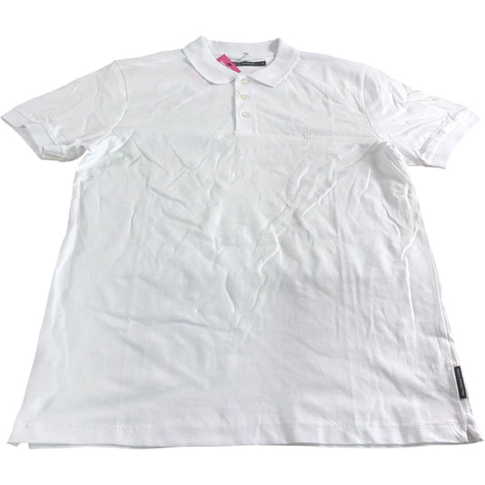 French Connection Polo Shirt Men's M White Cotton