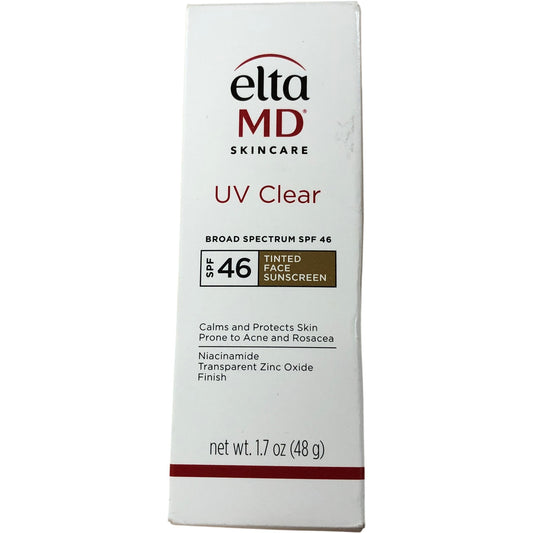ELTA MD Skincare UV Clear Tinted Face Sunscreen SPF 46 1.7 oz New