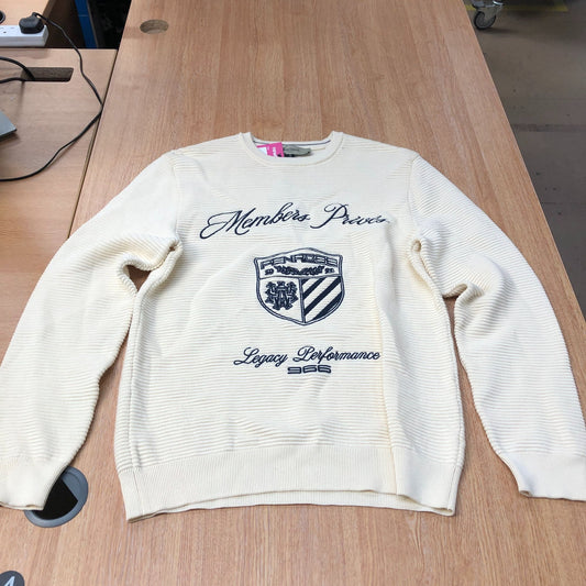 River Island Penrose Members Privés Sweater Cream Men's Legacy Medium