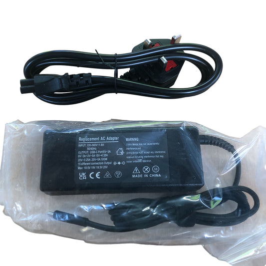 Replacement AC Adapter 100W USB C Power Charger Universal Compatible Device