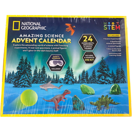 NATIONAL GEOGRAPHIC Amazing Science Advent Calendar 24 Experiments STEM Kit