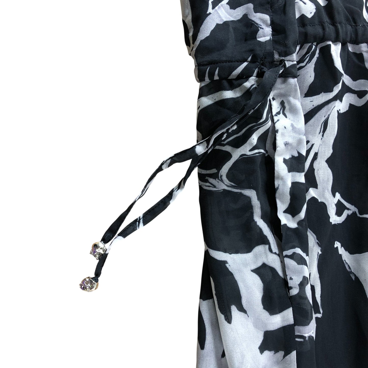 Branded Black Oversized Patterned Shirtdress - Size 10