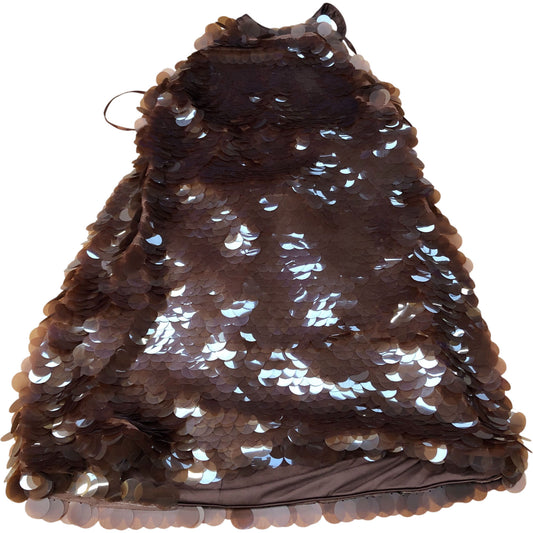 River Island Sequin Dress UK16 Women's Brown Sleeveless Party Glamorous Outfit