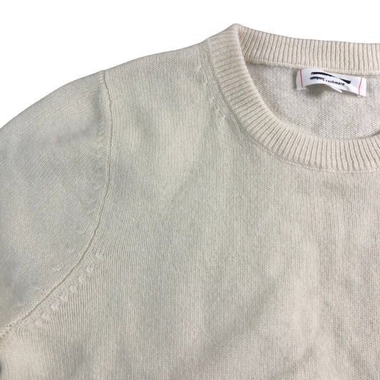 Cashmere Jumper Women's Size 14 Cream Long Sleeve Soft Knit Sweater