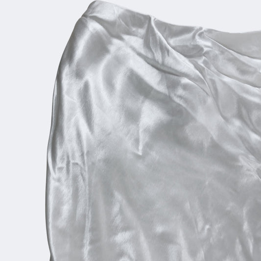 River Island Cream Satin Maxi Skirt - Size 6