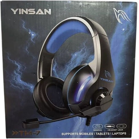 YINSAN TM-7 Gaming Headset With Microphone Supports Mobiles Tablets Laptops