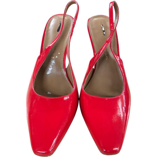 Red Patent Sweetie Court Heel Slingbacks UK 6 Women's High Heels
