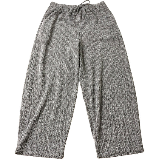 Women's Trousers Size 12 Women's Regular Fit Grey Patterned Stretch