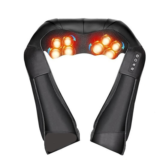 Deep Tissue Massager Black Powerful Motor Easy To Use Heat Speed Control